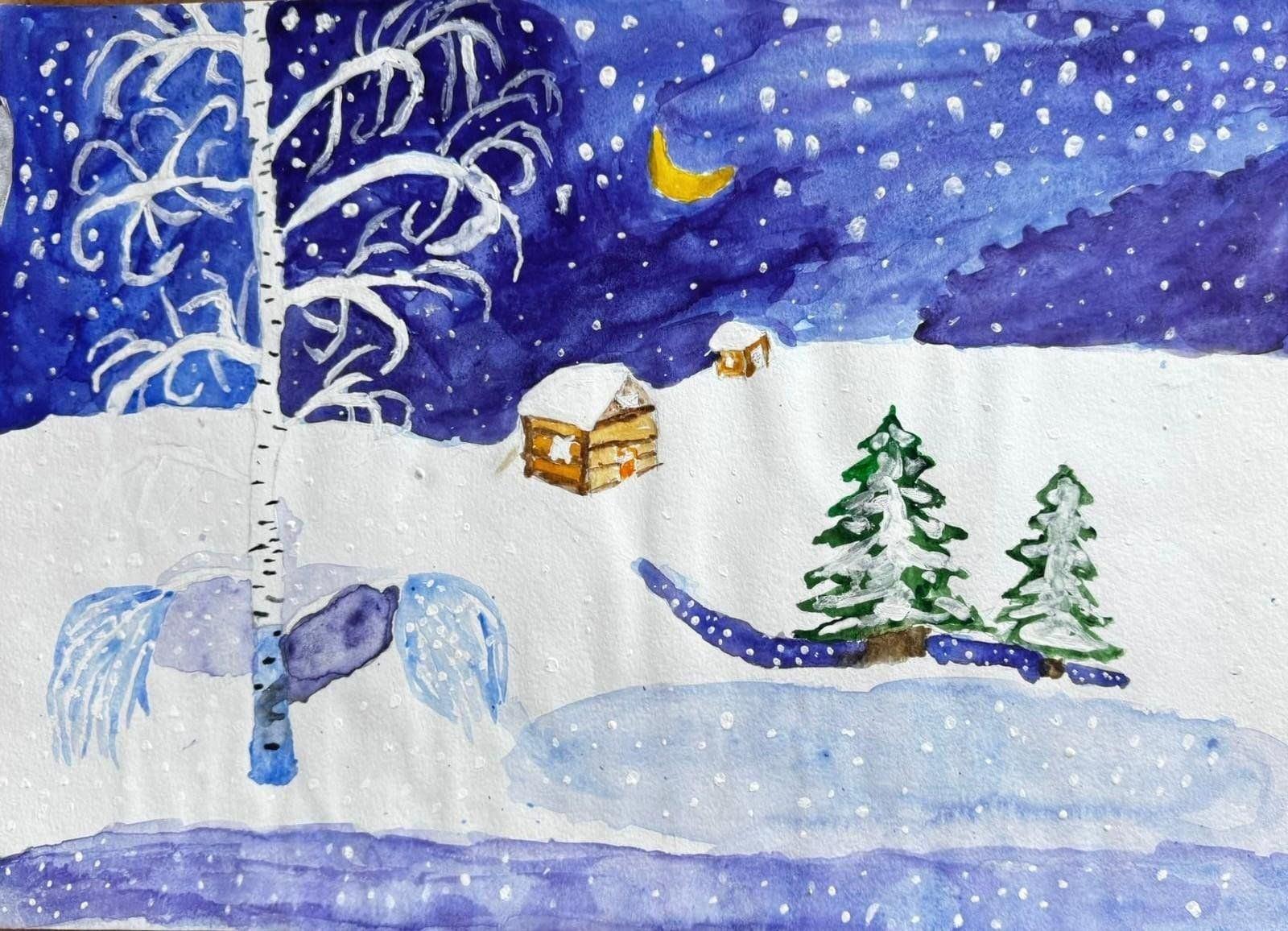 Конкурс рисунков« Зимушка зима»