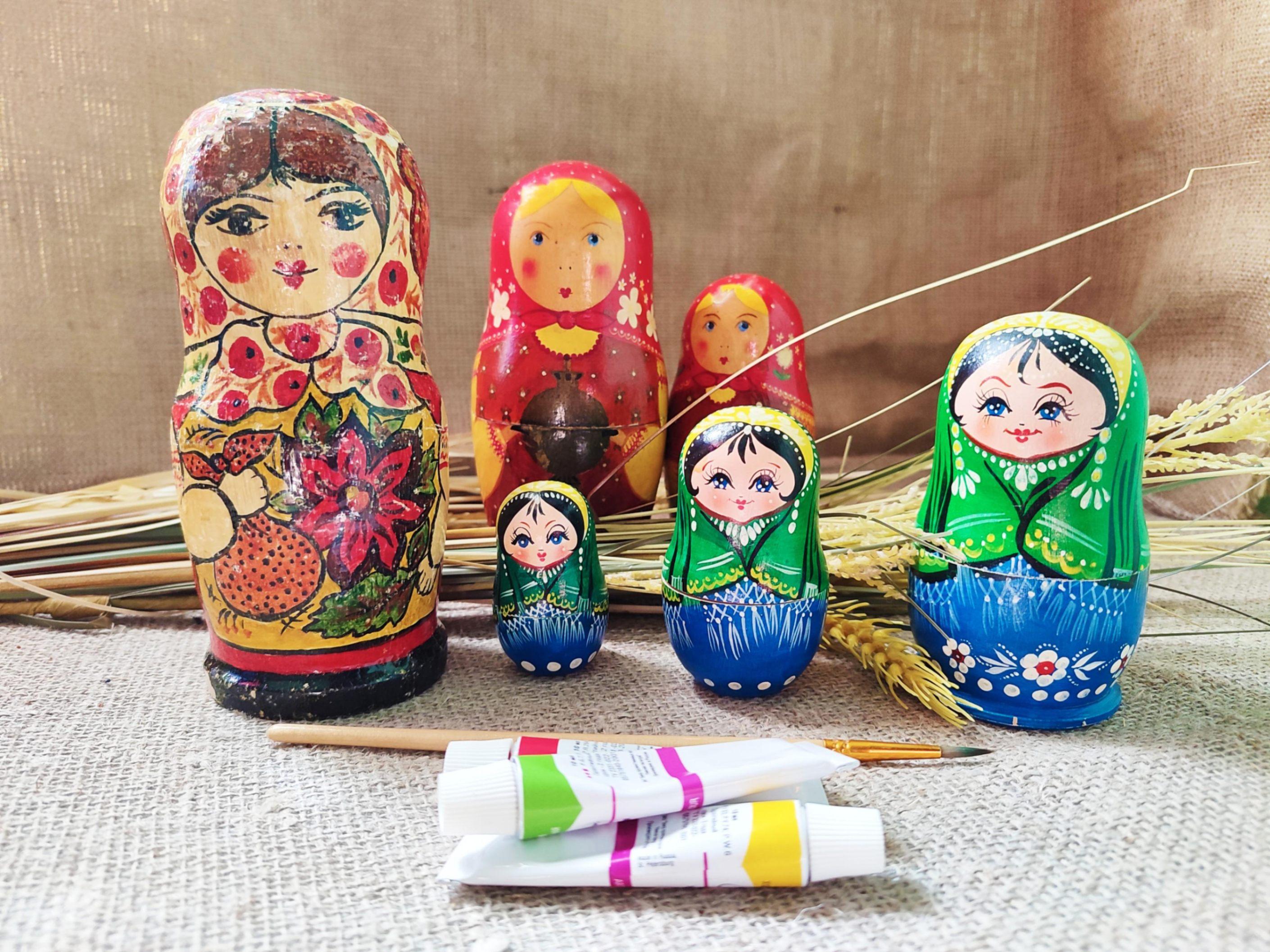 Мастер-класс из цикла «Традиции России. Расписная матрешка»