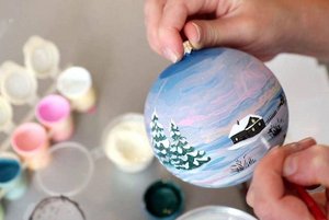 Мастер-класс «Роспись новогодних шаров»