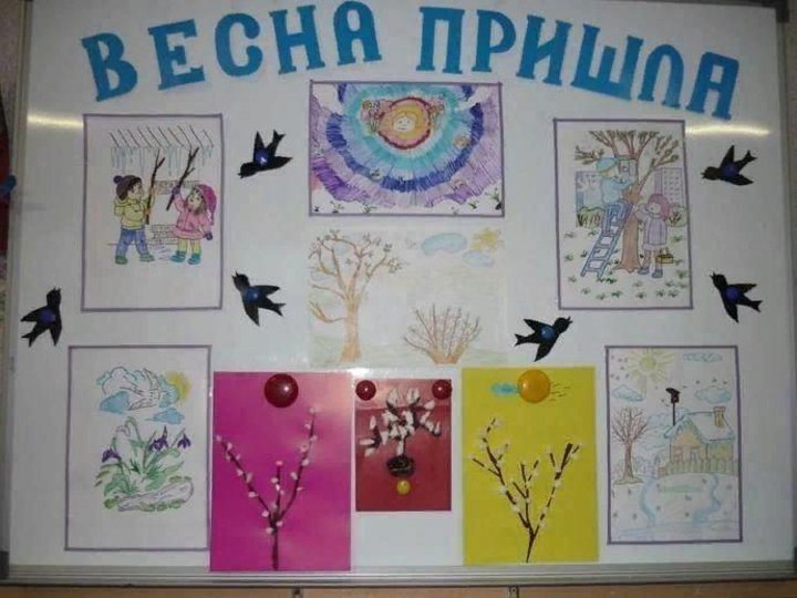 Выставка рисунков весна