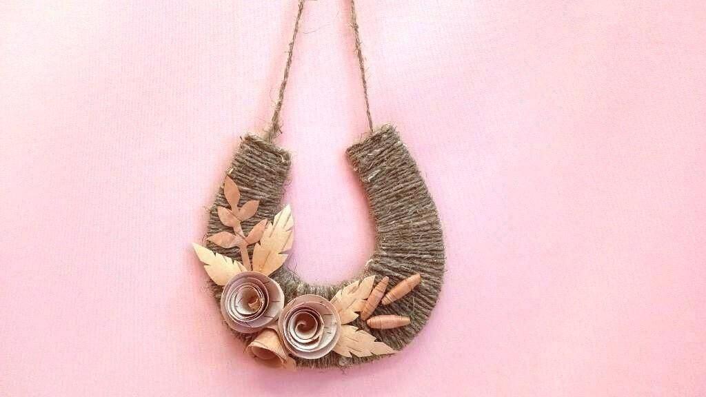 Мастер-класс «Джутовая подковка»