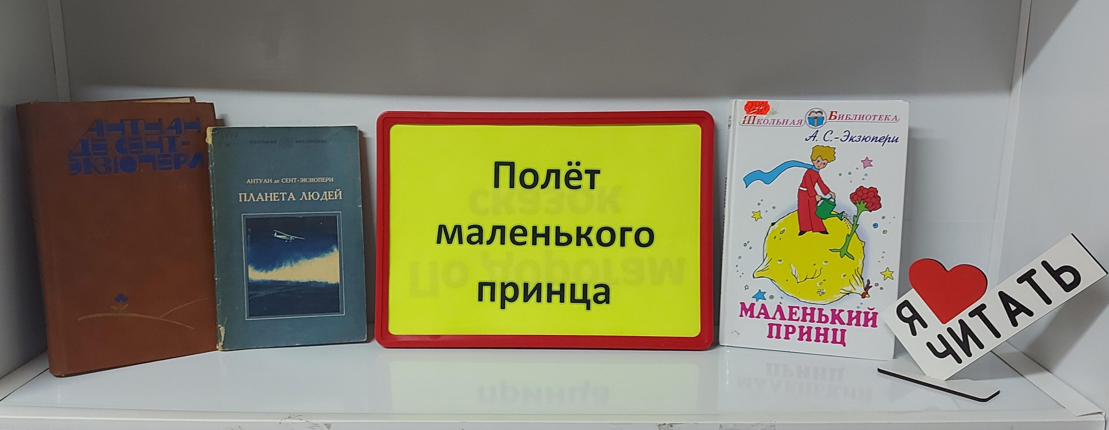 Книжная полка «Полет маленького принца»
