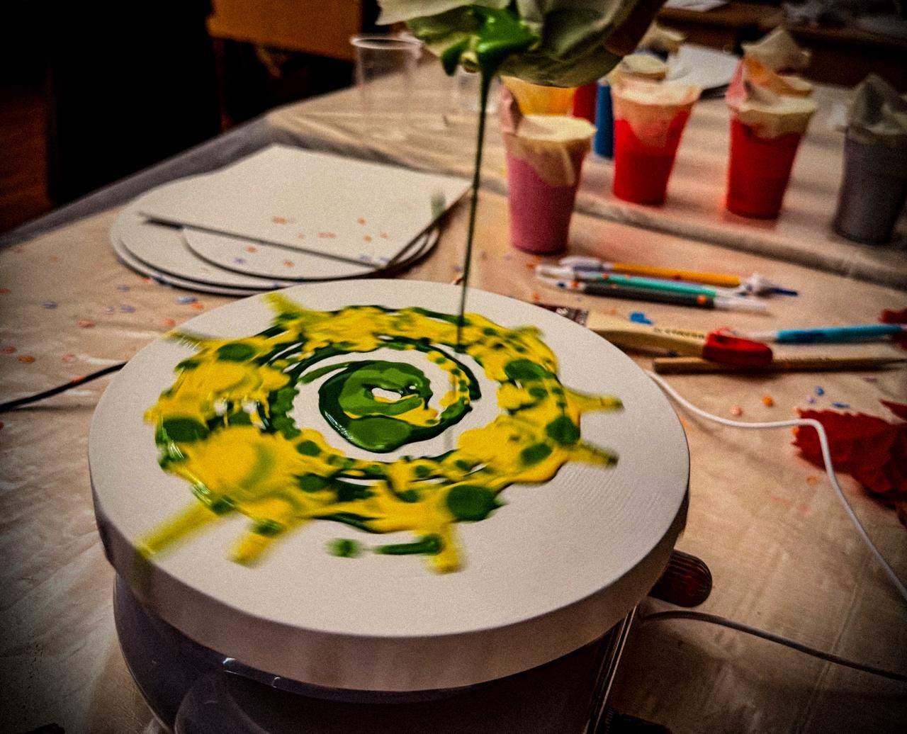 Мастер-класс по живописи «Вихрь красок»