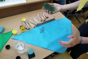 Интерактивный урок «Роспись по ткани»