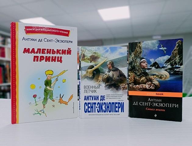 Книжная выставка «Военный летчик и талантливый писатель»