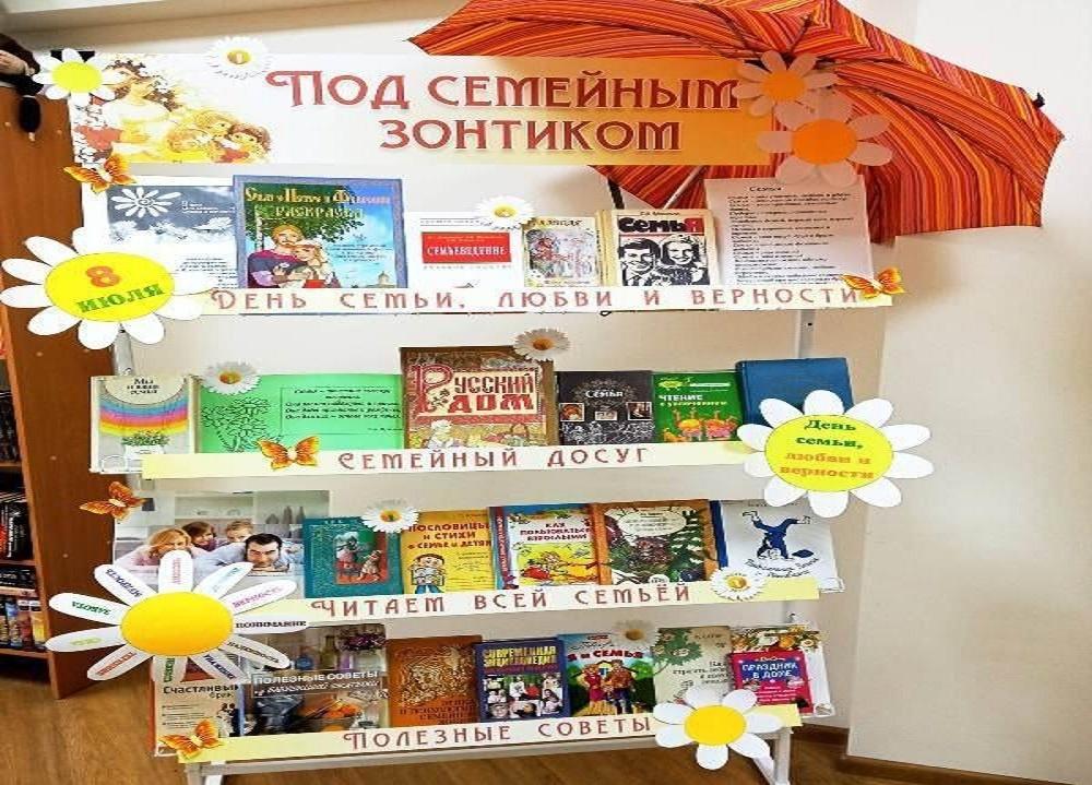 Книжная выставка Под семейным зонтиком»