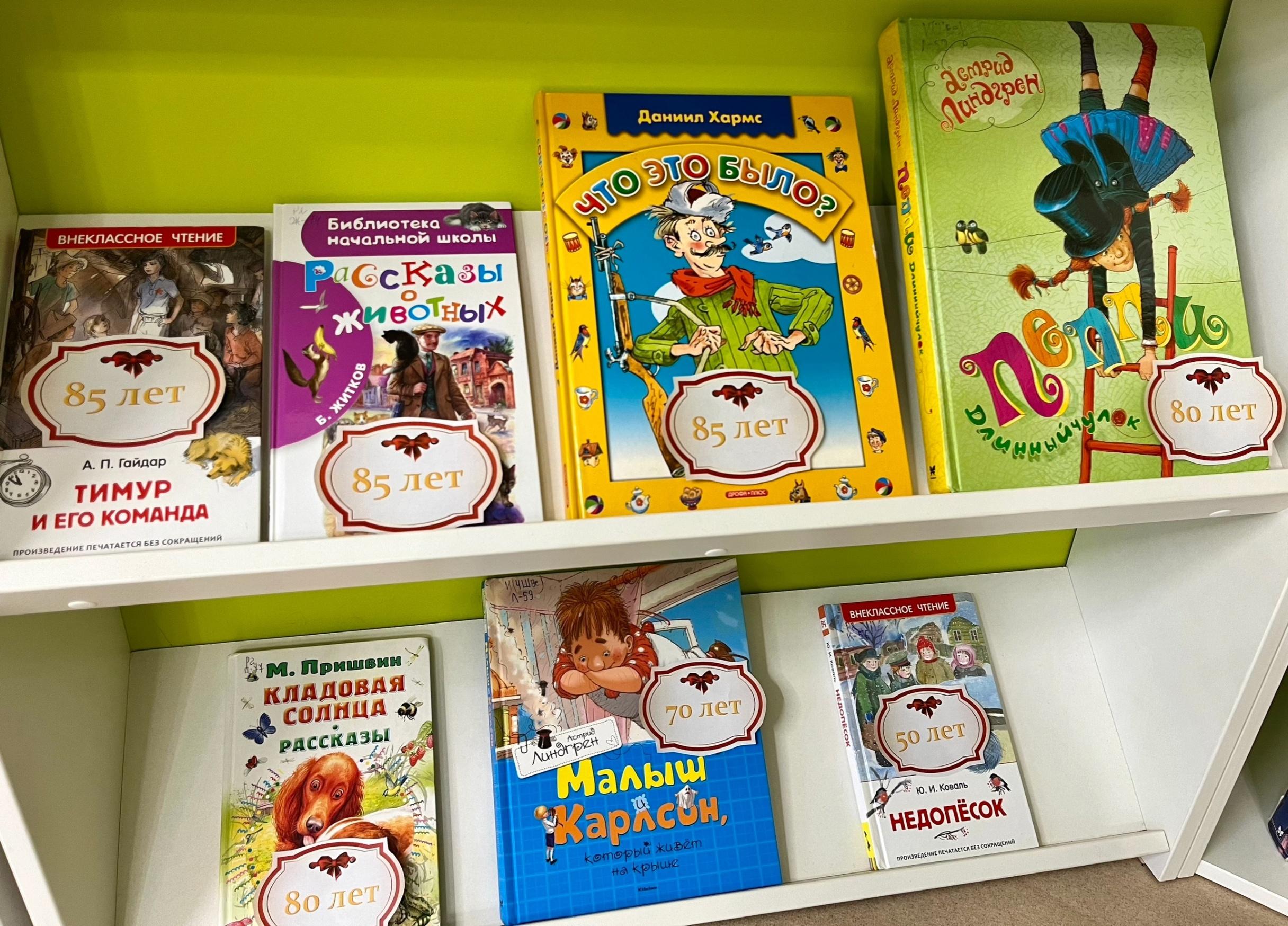 Книжная выставка «Книги-юбиляры 2025 года»