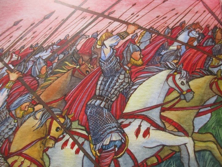 Было ли поле куликово. Один из эпизодов Куликовской битвы. Куликовская битва Одоев. Битва на Куликовом поле рисунок.