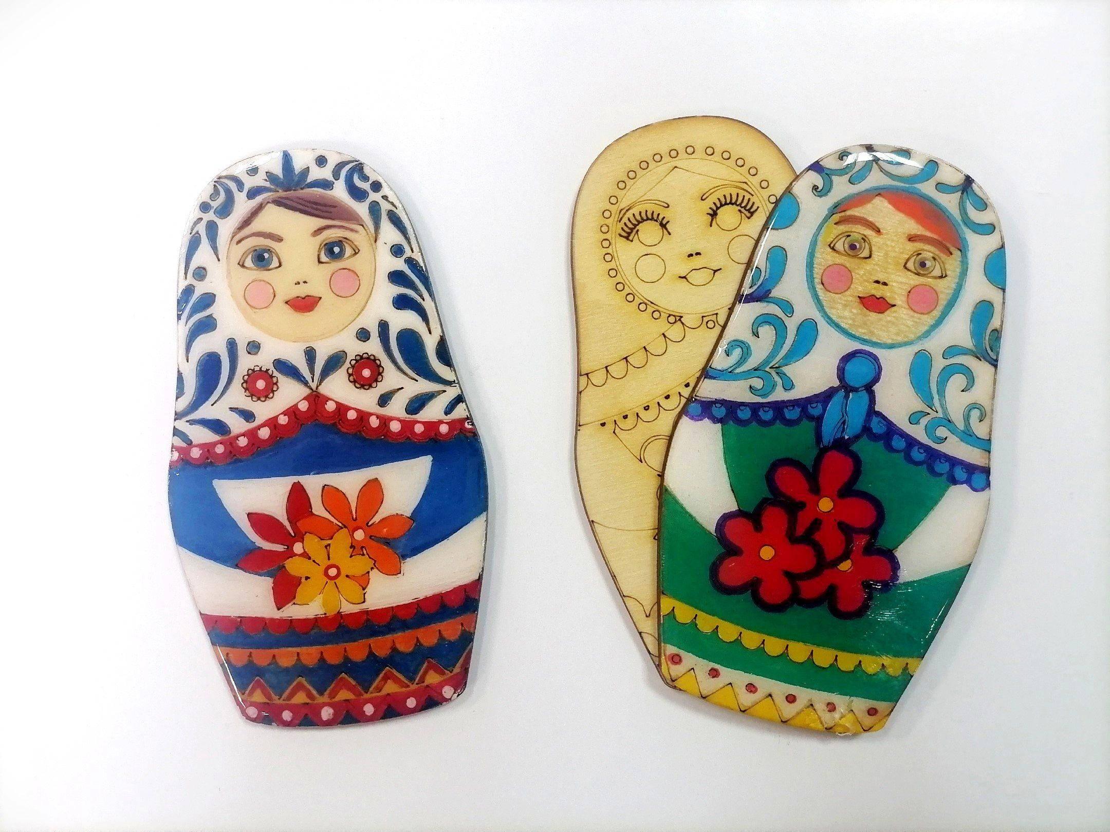 Мастер-класс «Магнит «Русская матрешка»
