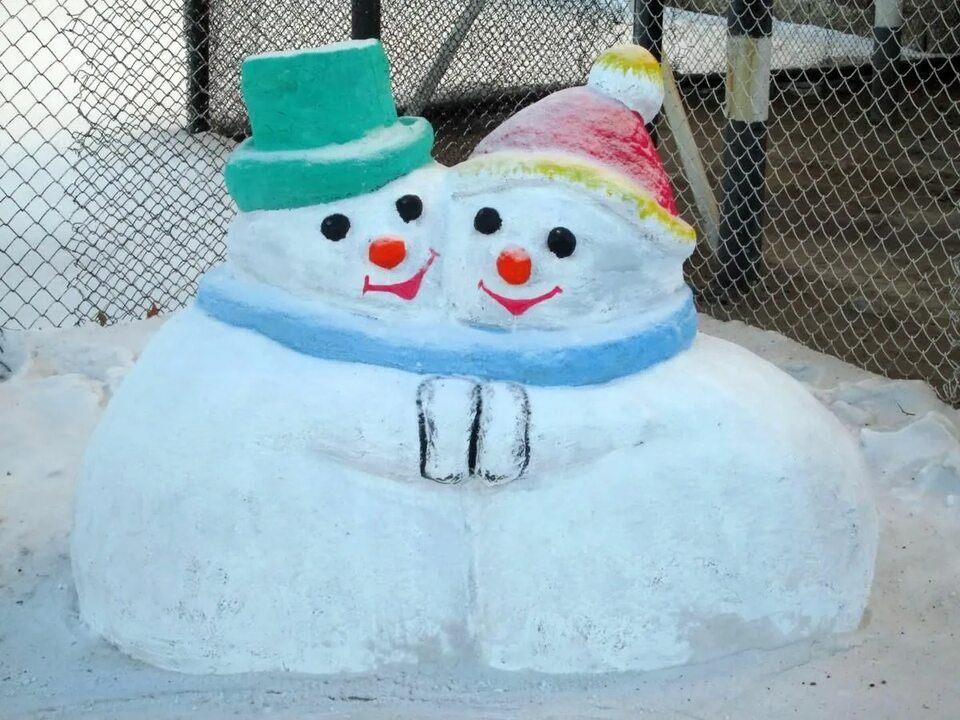 Лепка снежных фигур