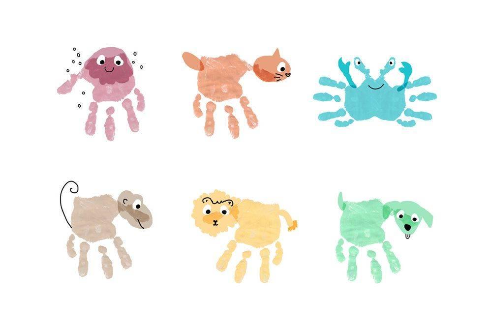 «Рисуем животных ладошками»