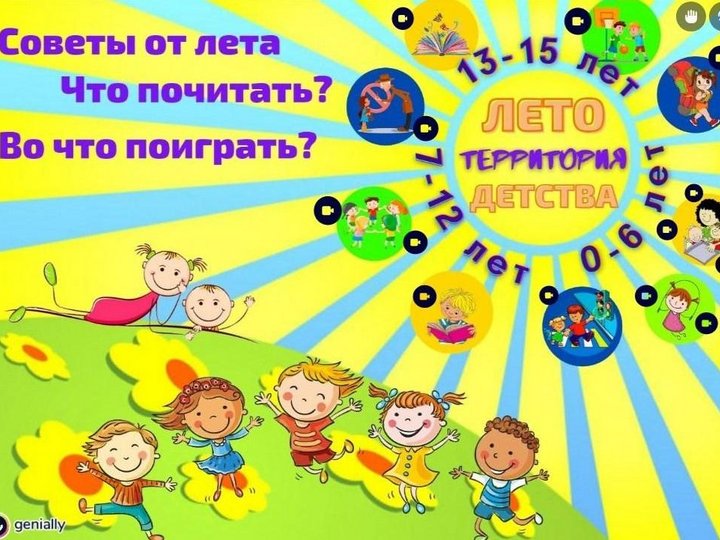 Интерактивный плакат «Лето-территория ДЕТСТВА»