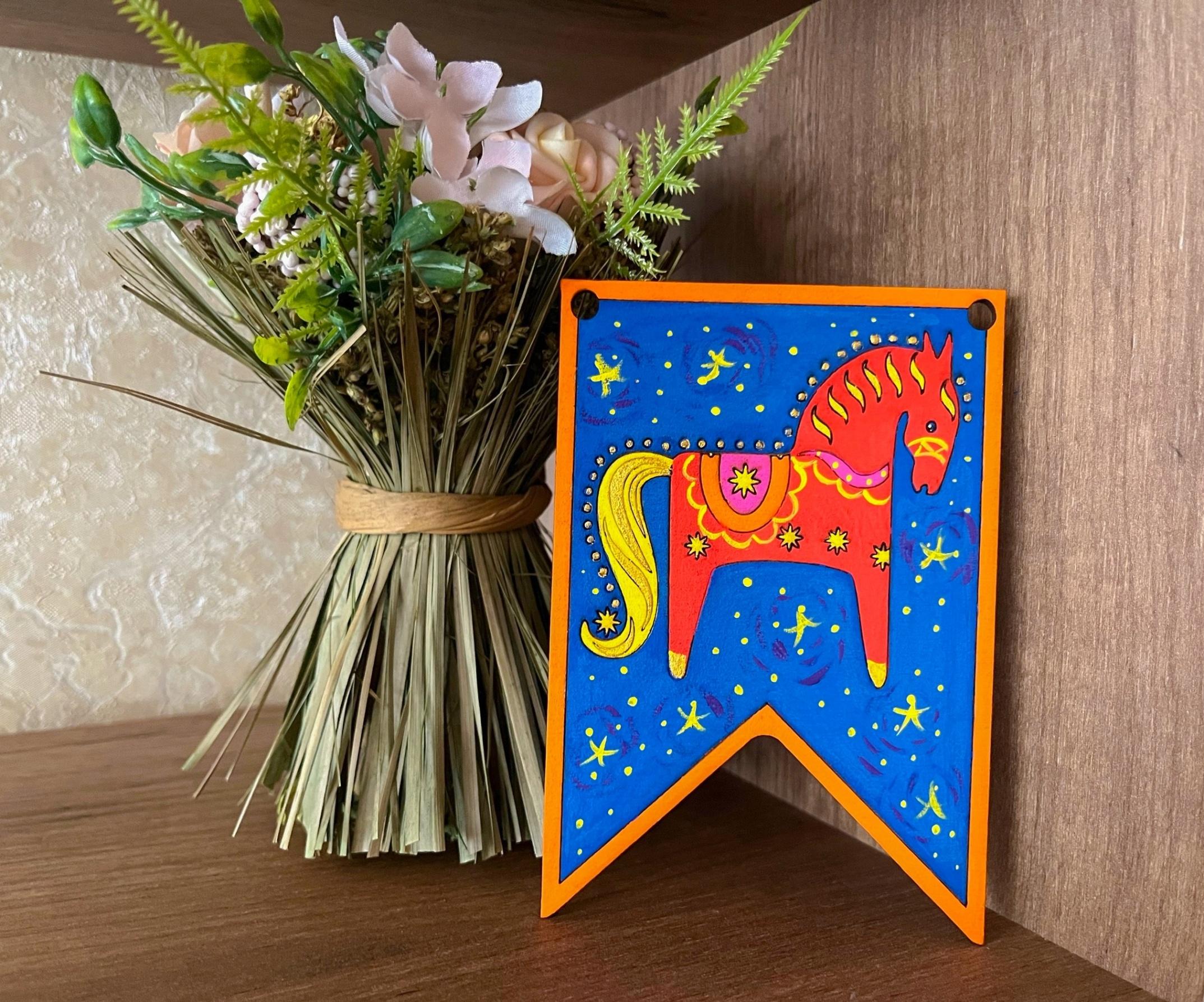 Музейное занятие по росписи «Огненная лошадка»