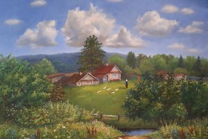 Выставка Дарьи Баязитовой «Воскресенское. Пейзажи моего сердца»