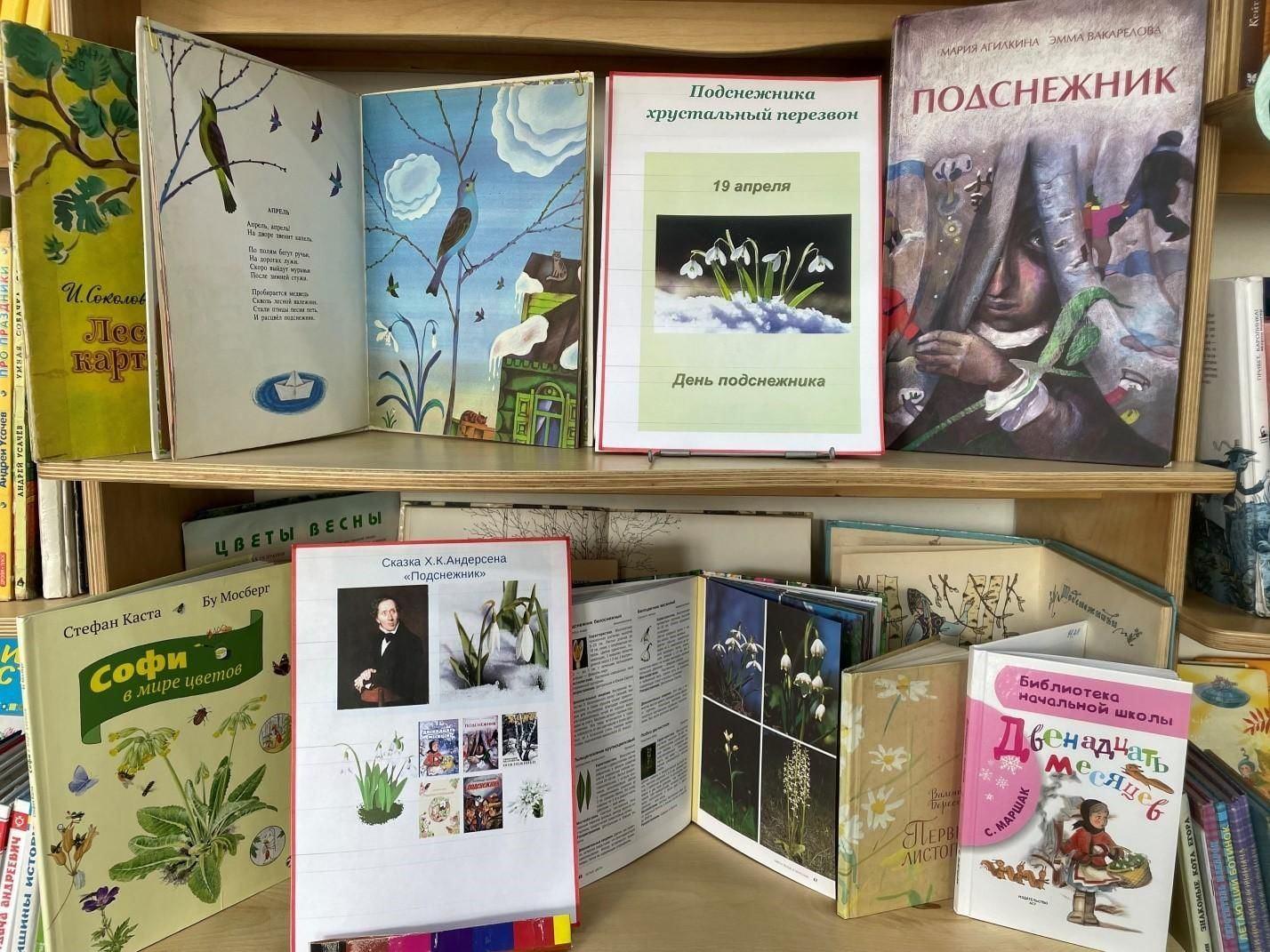 Книжная выставка «Первые цветы весны»