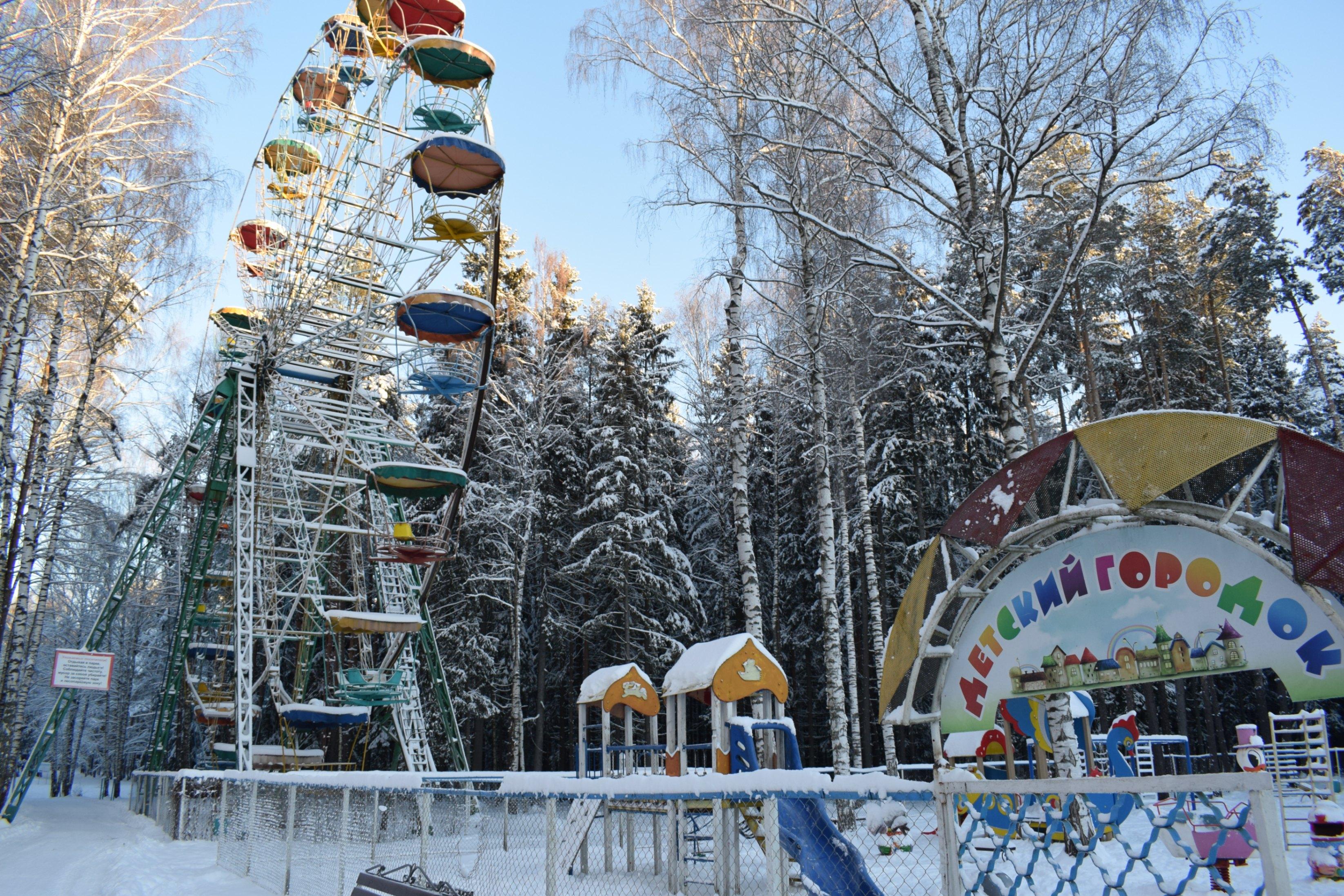 парк культуры зимой