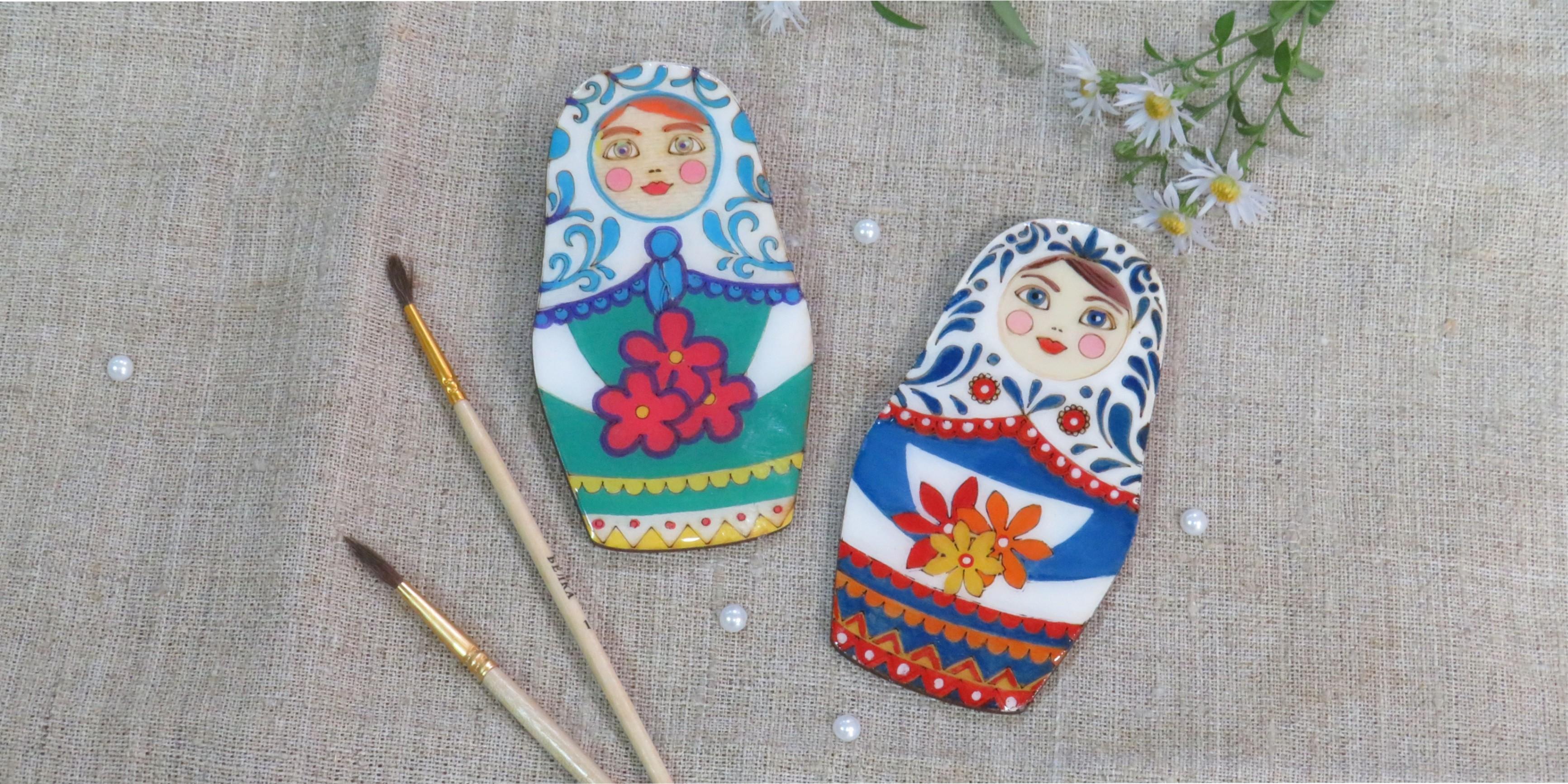 Мастер-класс «Сувенирная матрешка»