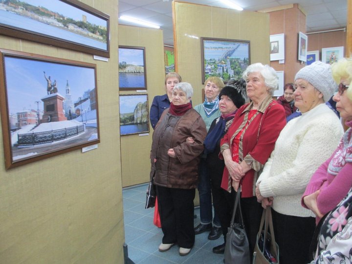 Открытие выставки картин Андрея Солдатенко