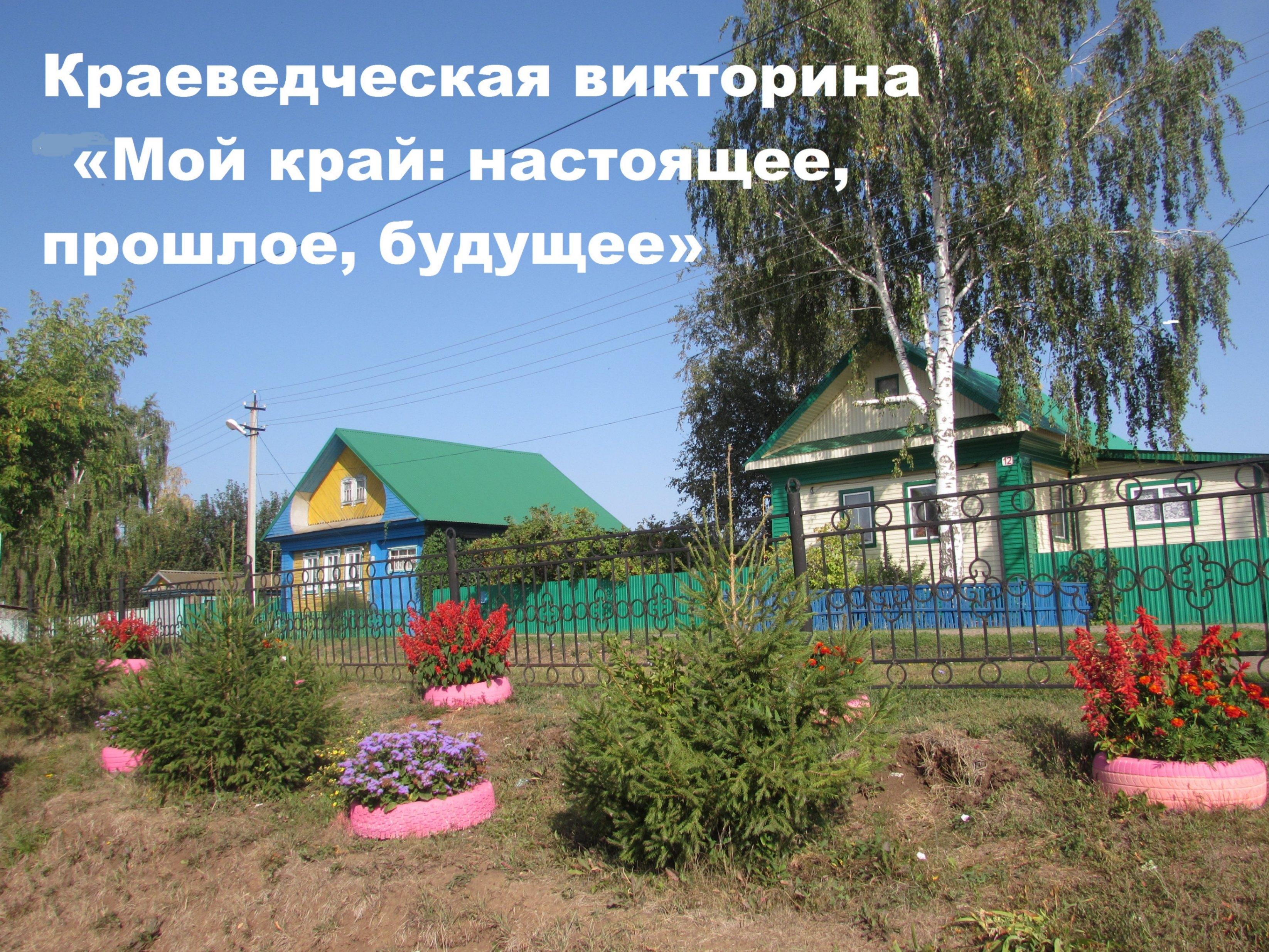 Краеведческая викторина «Мой край: настоящее, прошлое, будущее»