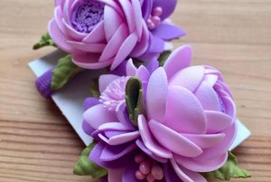 Мастер-класс «Брошь из фоамирана»