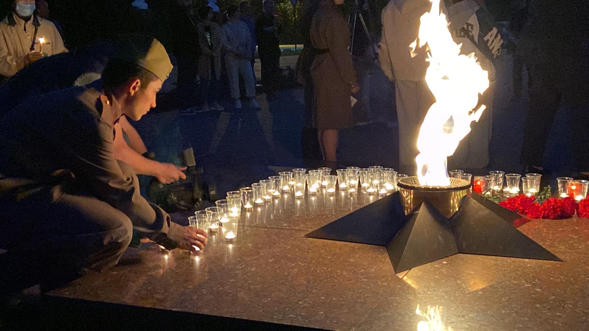 Акция «Не гаснет никогда нашей памяти свеча»