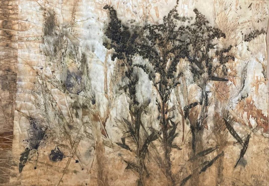 Посещение выставки «Листы и листья.Графика Елены Воскобоевой» участниками СВО и членами их семей