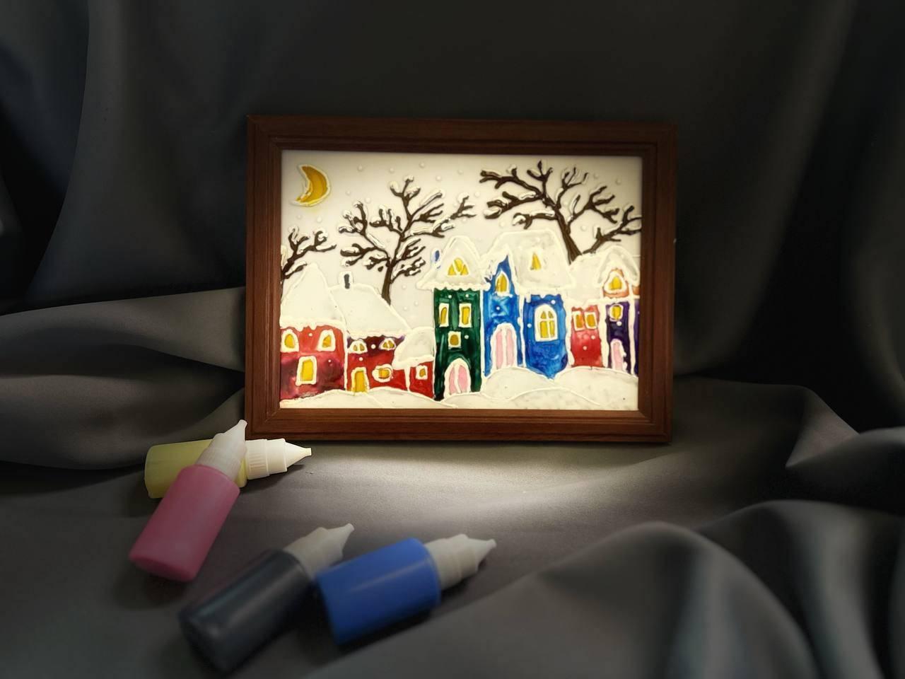 Мастер-класс «Витражные домики»