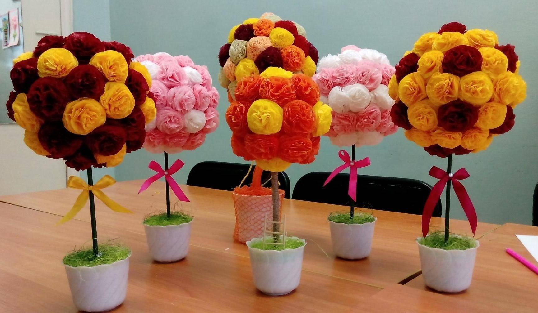 Мастер-класс «Цветы из салфеток»