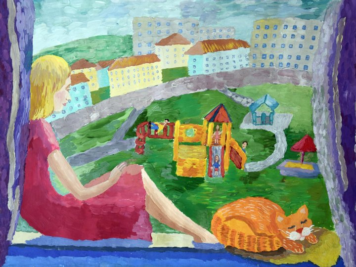 Рисунок город детства