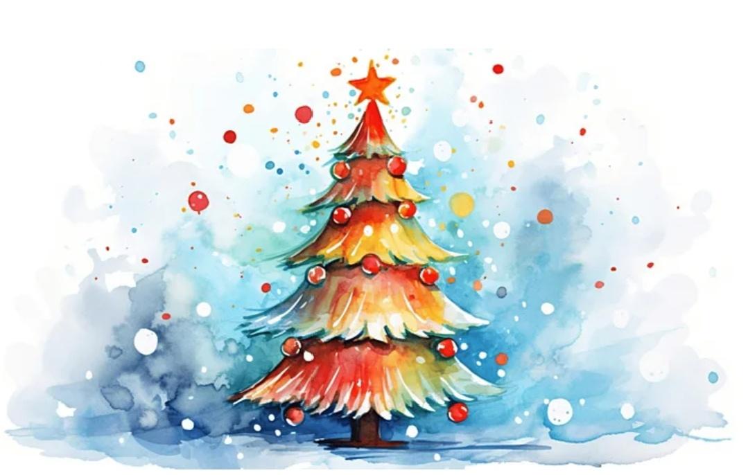 Практическое занятие по рисованию «Ёлочка – красавица»