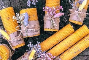 Мастер-класс «Свеча из вощины»