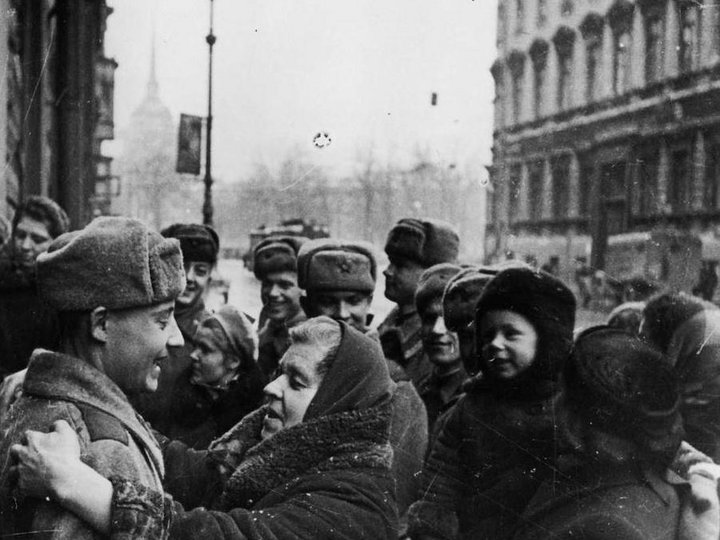 Ленинграда фото снятие блокады ленинграда