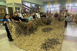 «Сети победы» Пункт плетения маскировочных сетей для бойцов СВО