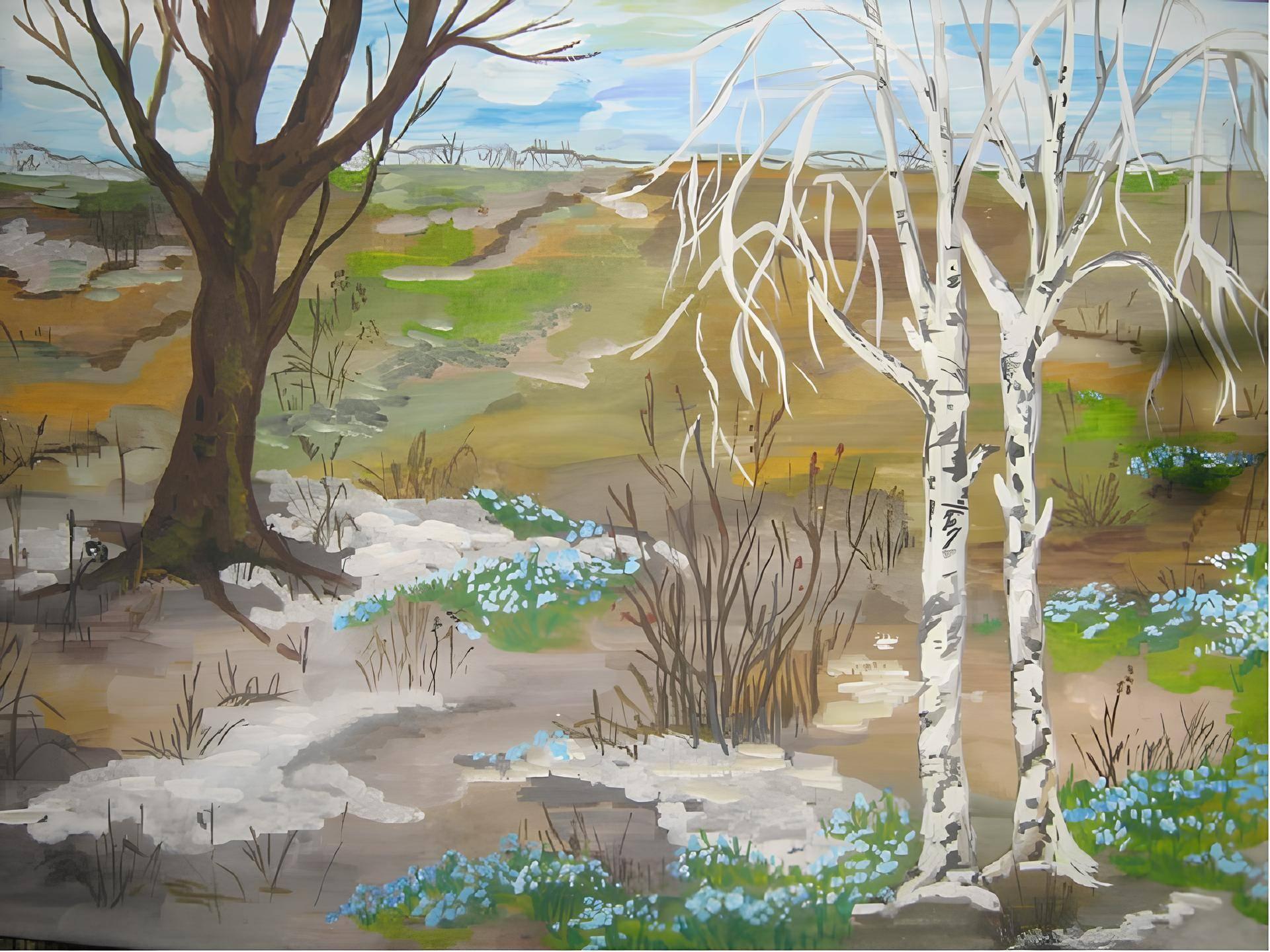 Мастер-класс «Весенняя акварель»