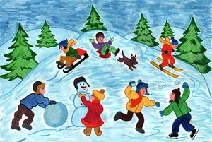 Спортивно-игровая программа << Школа зимних рекордов >>.