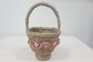 Мастер-класс «Корзинка из джута»