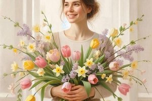 Литературный час «Дарите женщинам весну»