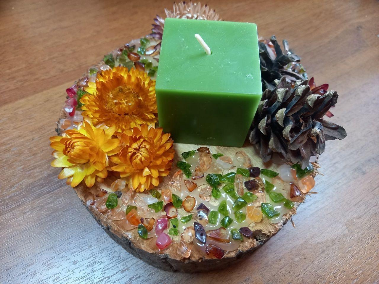 Новогодние подарки. Подсвечник.