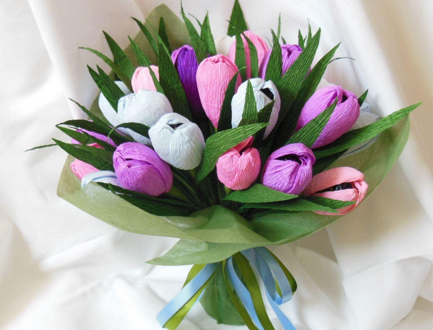 Мастер-класс «Цветы маме своими руками»