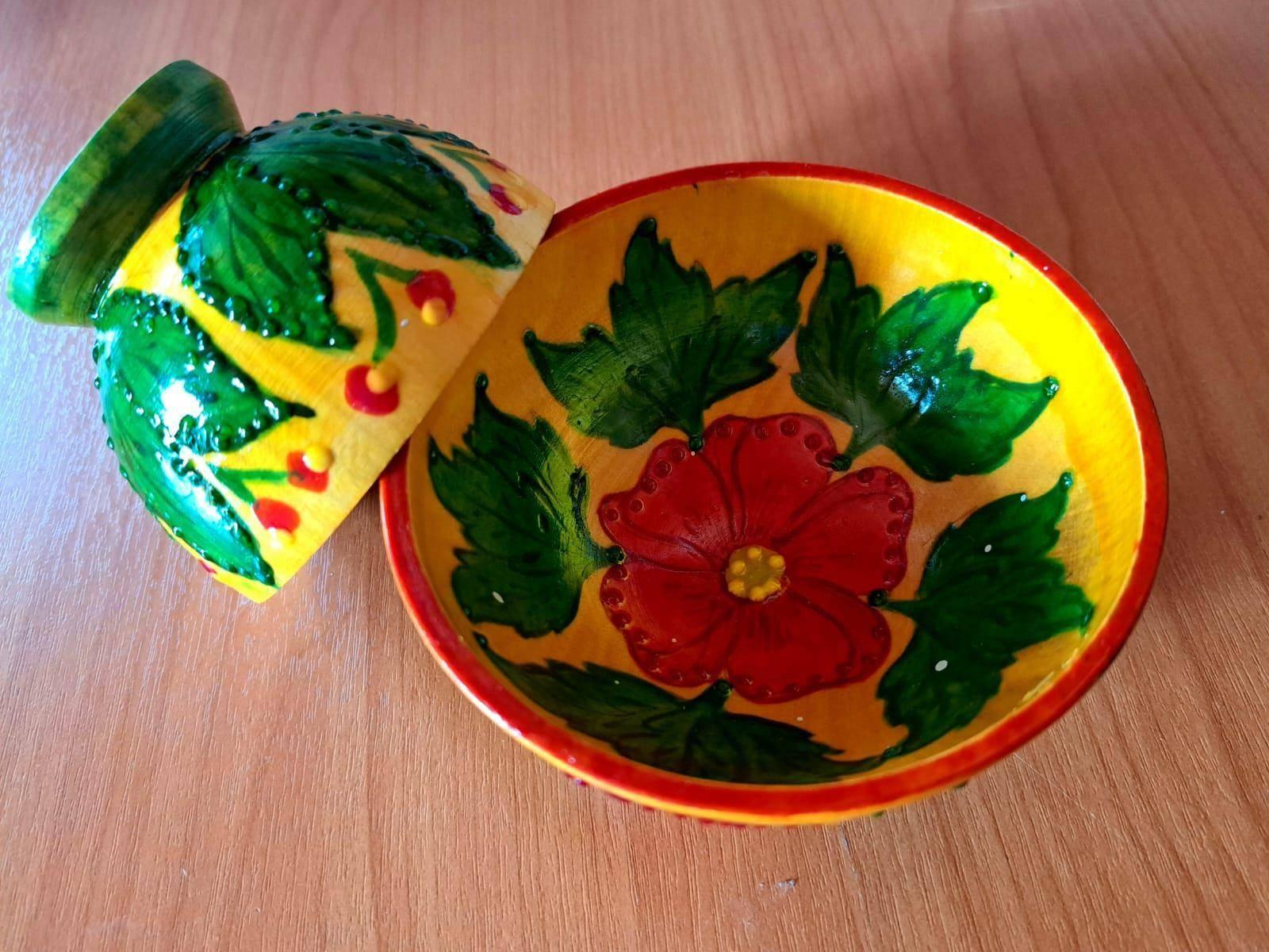 Мастер-класс «Роспись деревянной пиалы»