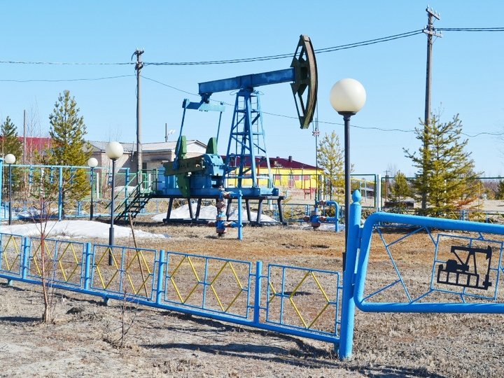 Кустовая площадка по добыче газа и нефти