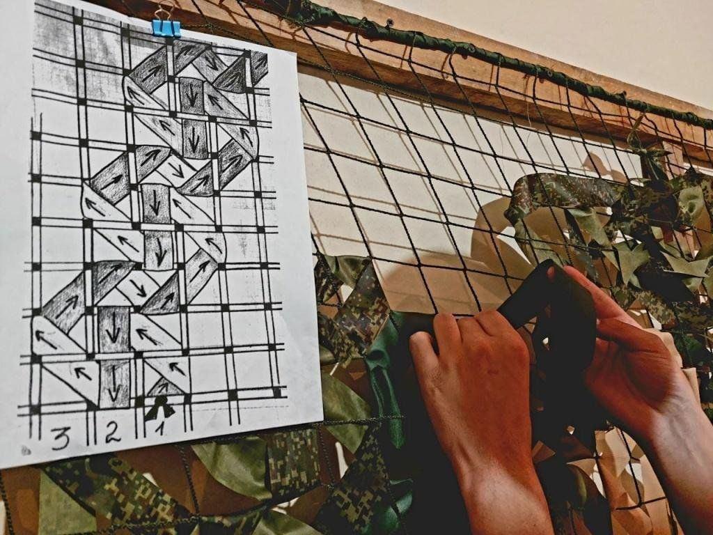 Мастер – класс по плетению маскировочных сетей «Плетём Победу»