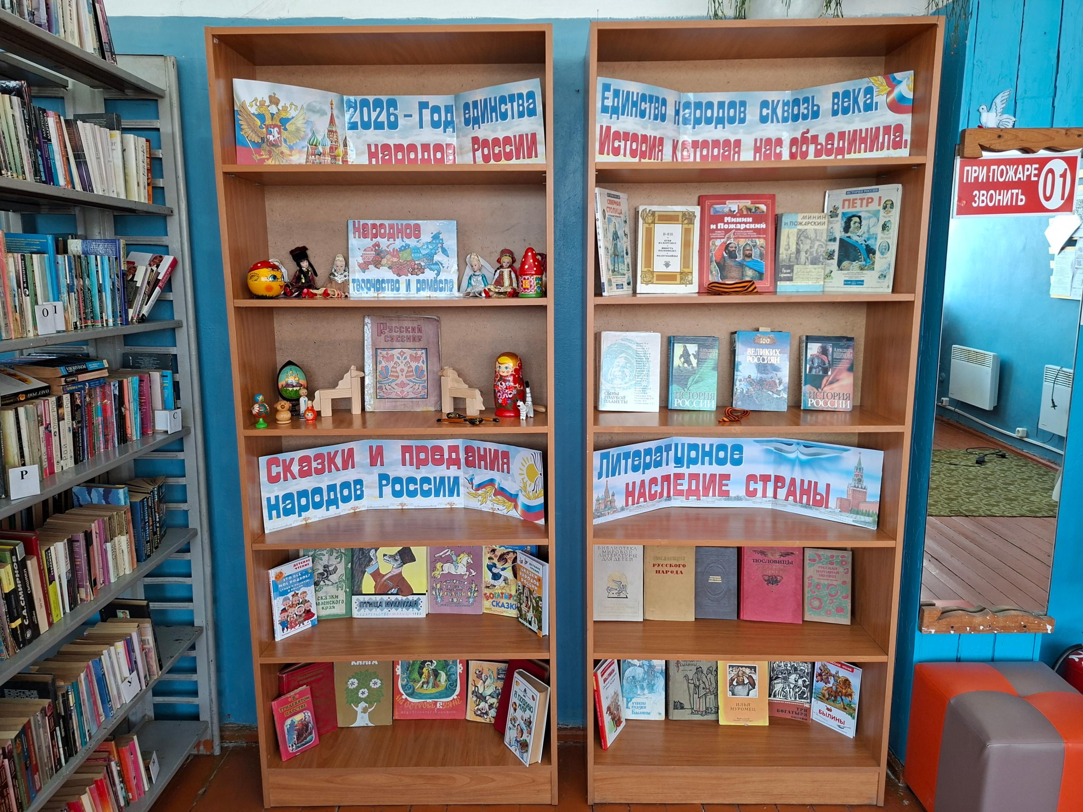 Книжная выставка «2026 - Год единства народов России»