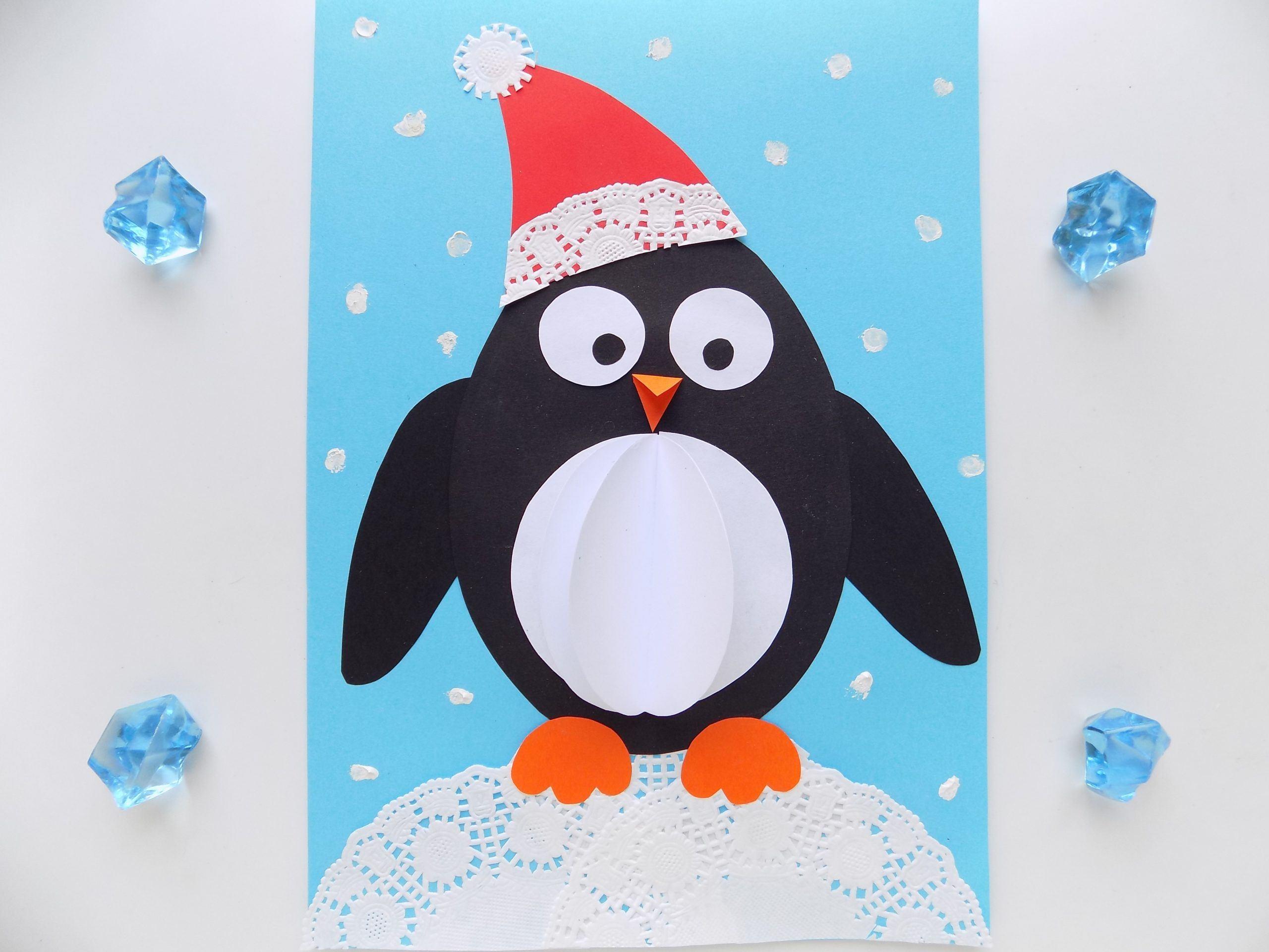 Мастер-класс «Аппликация из ткани «Пингвин»