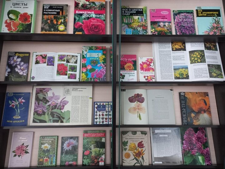 Книжная выставка «Цветы вокруг нас»