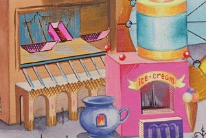 Мастер-класс «Стилизация натюрморта в городской пейзаж»