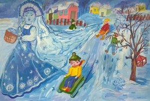 Конкурс рисунков «О зиме читали, рисунки рисовали»