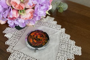 Мастер-класс «Жар-птица на зеркале»