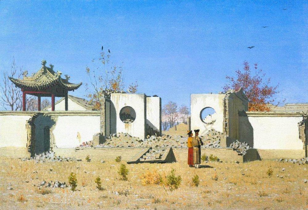 Развалины китайской кумирни. Ак-Кент. Василий Васильевич Верещагин