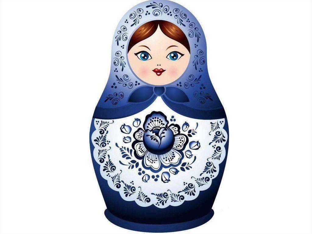 Мастер-класс «Гжельская матрешка»
